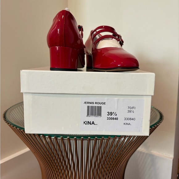 NEW Carel Paris Kina Mary-Janes in red patent leather - Picture 11 of 13